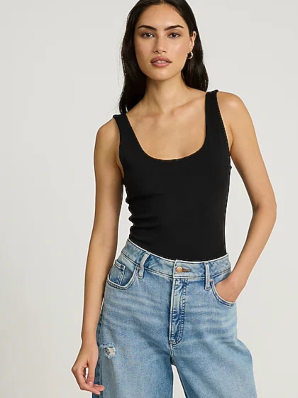 Express Body Contour Scoop Neck Bodysuit
